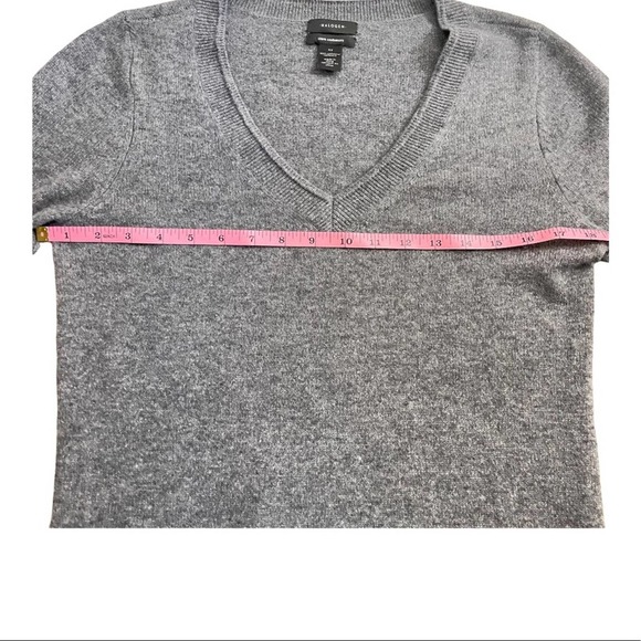 Halogen V Neck Cashmere Sweater in Grey Size XS - Picture 6 of 6